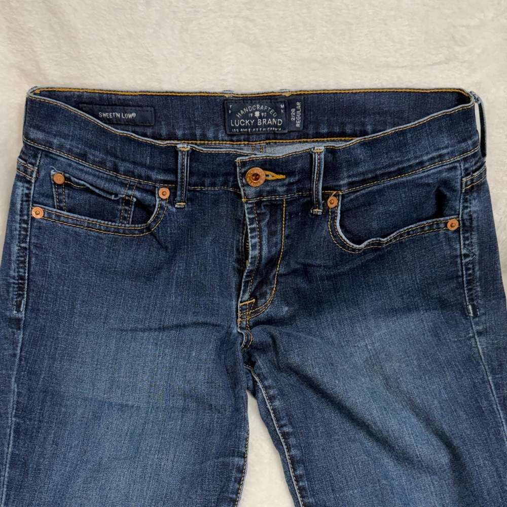 Lucky Brand Women's Dark Blue sweet n low boot cut